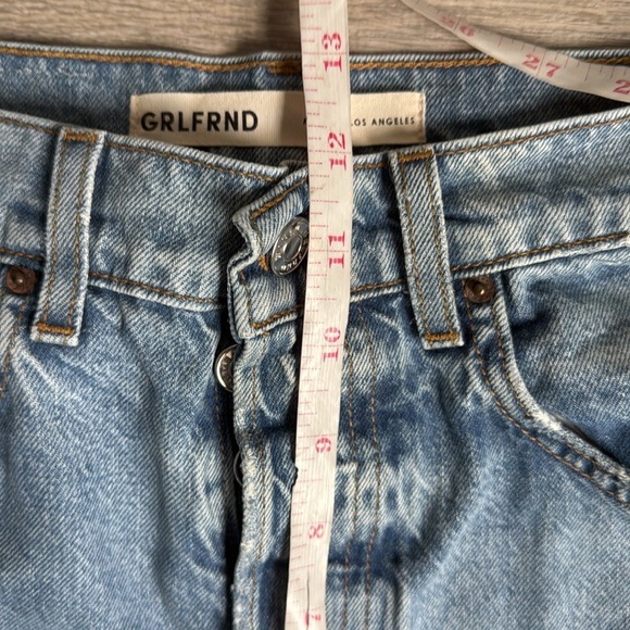 GRLFRND Brooklyn High Rise Straight IN LOST PALMS 25 - Picture 9 of 14